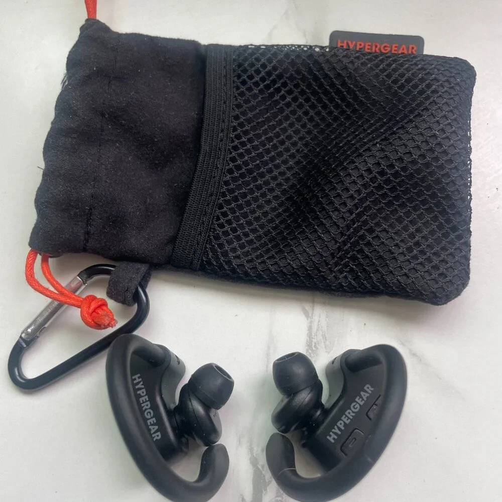 Hypergear Wireless Bluetooth Earbuds - Black Sport Ear Hook Style
